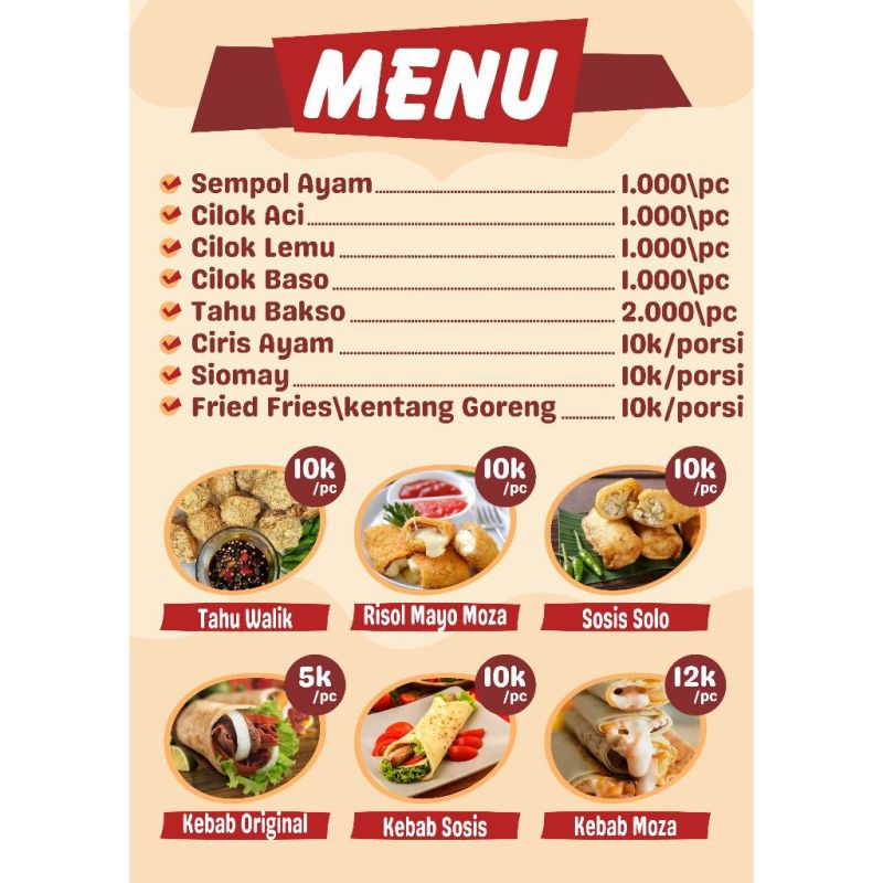 indonesia food price list e2a537676